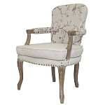 Кресло с изображением сакуры Aubrey Classical Armchair beige flax варинант исполнения - 3 | Loft Concept в Грозном