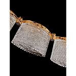 Люстра линейная с текстурными овальными абажурами Splendor Palace Style варинант исполнения - 4 | Loft Concept в Грозном