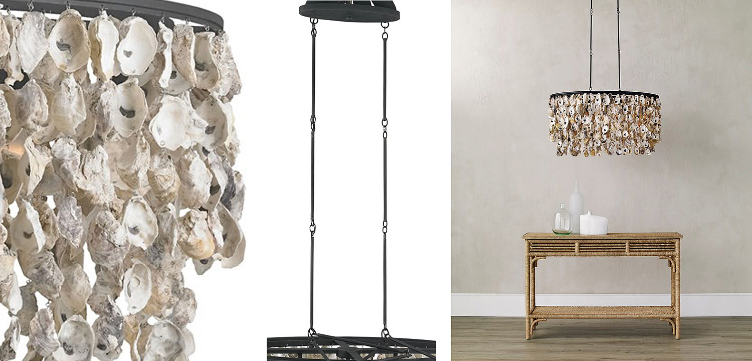 Люстра из натуральных ракушек Stillwater Oval Chandelier Люстра из натуральных ракушек Stillwater Oval Chandelier - Loft-Concept в Грозном