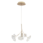 Подвесной светильник с белыми и прозрачными цветочными лепестками Wintery flovers варинант исполнения - 1 | Loft Concept в Грозном
