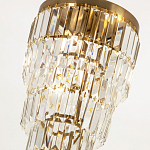 Многоярусная люстра с прямоугольными хрустальными подвесками Allard Crystal Chandelier варинант исполнения - 2 | Loft Concept в Грозном