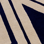 Дизайнерский ковер в виде звезды Poltronova Tappeto Stellina  Navy Blue Grey Rug варинант исполнения - 6 | Loft Concept в Грозном