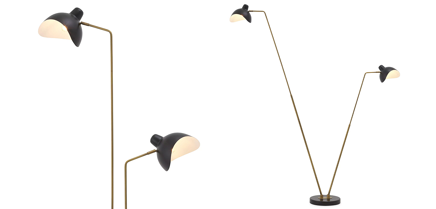 Торшер Eichholtz Floor Lamp Asta Double Торшер Eichholtz Floor Lamp Asta Double - Loft-Concept в Грозном
