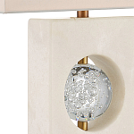 Настольная лампа из мрамора с тканевым прямоугольным абажуром Eternity варинант исполнения - 1 | Loft Concept в Грозном