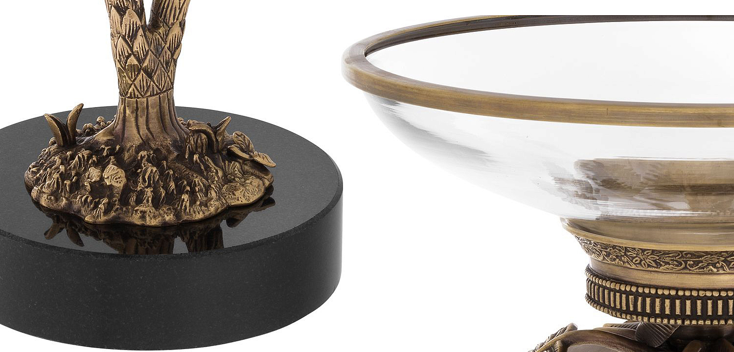 Чаша Eichholtz Bowl on base Lindroth Чаша Eichholtz Bowl on base Lindroth - Loft-Concept в Грозном