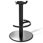 Барный стул вращающийся со спинкой и подлокотниками Douglas Rhombus Синий Велюр варинант исполнения - 3 | Loft Concept в Грозном