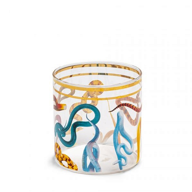 Стакан Seletti Snakes 2 Прозрачное Стекло Мульти Стакан Seletti Snakes 2 Прозрачное Стекло Мульти в Грозном | Loft Concept