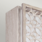 Бра прямоугольное в серебрянном цвете с ажурной решеткой Feiss варинант исполнения - 2 | Loft Concept в Грозном