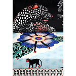 Большой Трехместный Диван с цветным принтом Qalakabusha Large Sofa варинант исполнения - 7 | Loft Concept в Грозном