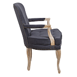 Кресло Aubrey Classical Armchair dark grey velour варинант исполнения - 2 | Loft Concept в Грозном