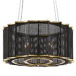 Люстра овальная в сочетании черного и золотого цвета Mesh Lighting варинант исполнения - 3 | Loft Concept в Грозном