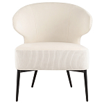 Современное мягкое кресло на металлических ножках Rakush Milk варинант исполнения - 2 | Loft Concept в Грозном