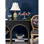 Чаша из прозрачного стекла с фигурками разноцветных попугаев на ободке 38 Eden Garden варинант исполнения - 5 | Loft Concept в Грозном