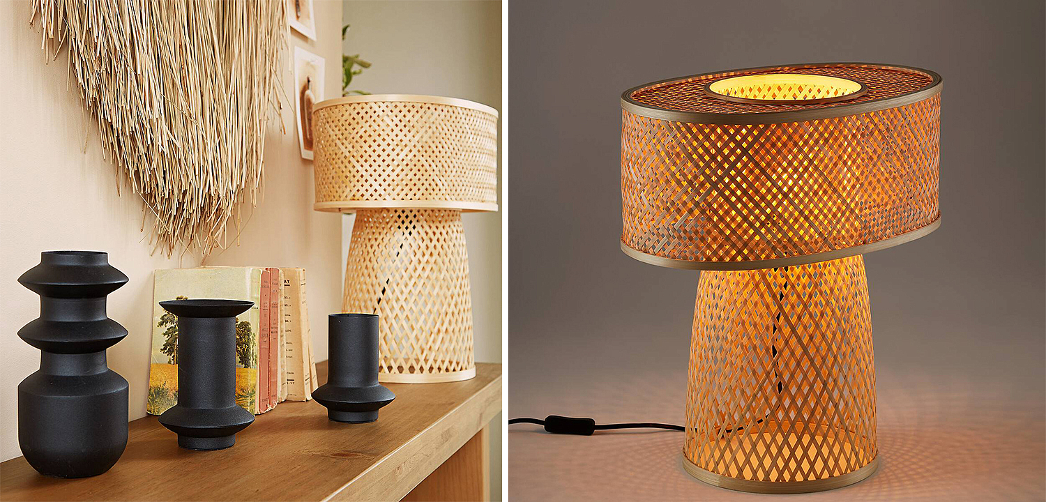 Настольная лампа Maren Wicker Table lamp Настольная лампа Maren Wicker Table lamp - Loft-Concept в Грозном