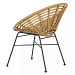 Стул круглый с ротанговым плетением Round Wicker Stool варинант исполнения - 4 | Loft Concept в Грозном