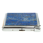Портсигар с газовой зажигалкой из натурального камня Лазурит Stone Cigarettes Cases варинант исполнения - 10 | Loft Concept в Грозном