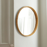 Зеркало круглое в раме из ротанга Wickerwork варинант исполнения - 1 | Loft Concept в Грозном