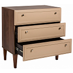 Комод бежевый из массива бука с 3-мя ящиками Wenge Light варинант исполнения - 3 | Loft Concept в Грозном