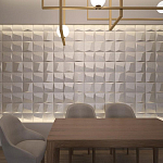 Гипсовая 3D панель с принтографией PM-26 варинант исполнения - 1 | Loft Concept в Грозном