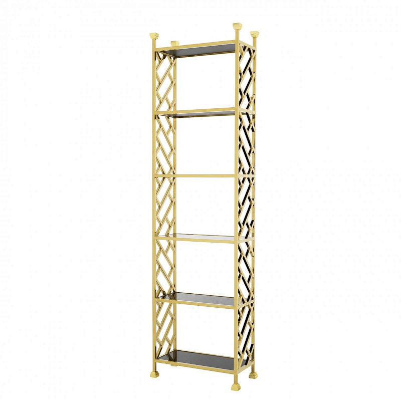 Стеллаж Eichholtz Cabinet Skyler Глянцевое золото Черный Стеллаж Eichholtz Cabinet Skyler Глянцевое золото Черный в Грозном | Loft Concept