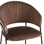 Стул в велюре коричневого цвета Horizon варинант исполнения - 6 | Loft Concept в Грозном