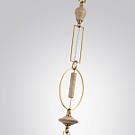 Подвесной светильник с прямоугольными и овальными элементами и акцентом из натурального камня Tectona  варинант исполнения - 6 | Loft Concept в Грозном