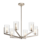 Люстра с 6-ю прозрачными цилиндрическими плафонами Kichler варинант исполнения - 10 | Loft Concept в Грозном