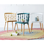 Пластиковый стул на ножках из массива бука Ferret Spiral Green варинант исполнения - 8 | Loft Concept в Грозном