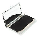 Визитница карманная металлическая с накладкой из натурального камня Яшма Stone Business Card Holders варинант исполнения - 3 | Loft Concept в Грозном