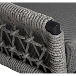 Диван двухместный уличный темно-серый Street Bliss варинант исполнения - 2 | Loft Concept в Грозном