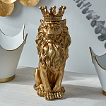 Статуэтка лев с детализированной гривой и изящной короной Lion Crown  варинант исполнения - 4 | Loft Concept в Грозном