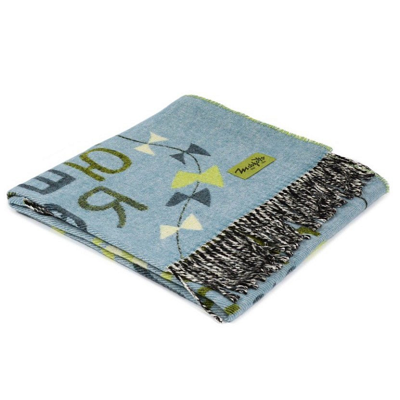 Плед ALP 1 Marzotto Серо-голубой в Грозном | Loft Concept 