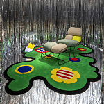 Дизайнерский ковер с цветами Poltronova Tappeto Prato Rug варинант исполнения - 3 | Loft Concept в Грозном