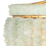 Подвесной светильник с каскадом из стеклянных декоративных элементов на золотом каркасе Shining Sea Glass варинант исполнения - 1 | Loft Concept в Грозном