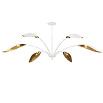 Люстра белая с плафонами в виде лепестков Delicate Flower варинант исполнения - 4 | Loft Concept в Грозном