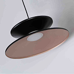 Бра черного цвета с двойным абажуром в форме конусов Obsidian Touch варинант исполнения - 2 | Loft Concept в Грозном