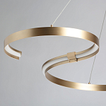 Люстра подвесная светодиодная в виде волнообразной ленты Ribbon Vortex варинант исполнения - 23 | Loft Concept в Грозном