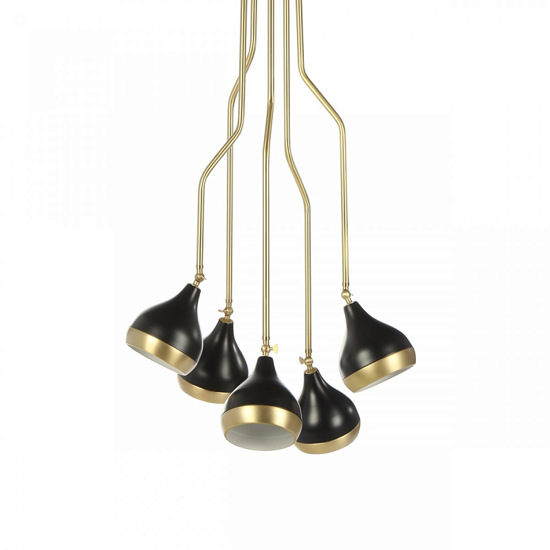 Потолочный светильник Delightfull Hanna Suspension Light Латунь Черный Потолочный светильник Delightfull Hanna Suspension Light Латунь Черный в Грозном | Loft Concept