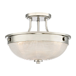 Потолочный светильник со стеклянным плафоном в виде купола Quoizel варинант исполнения - 1 | Loft Concept в Грозном