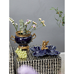 Менажница темно-синяя фарфоровая с бронзовой фигуркой ангела Eden Garden варинант исполнения - 5 | Loft Concept в Грозном