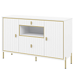 Консоль белая с двумя дверцами и ящиками Antique Order варинант исполнения - 1 | Loft Concept в Грозном