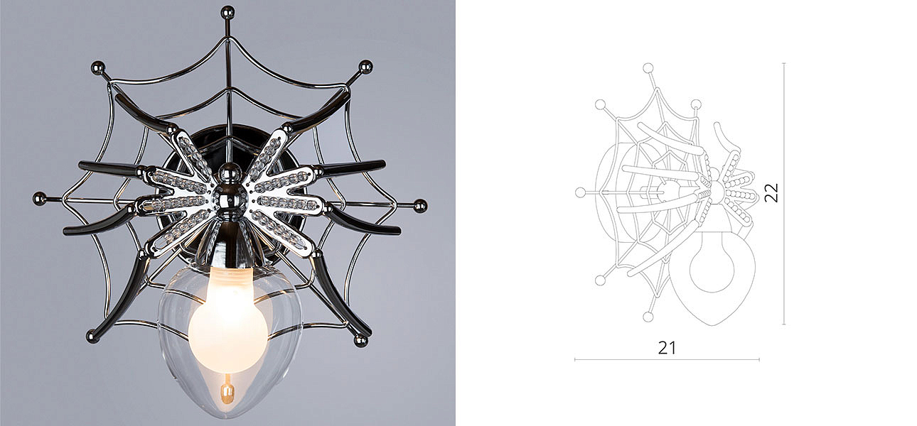 Бра Паук с паутиной Spiders lamp Бра Паук с паутиной Spiders lamp - Loft-Concept в Грозном