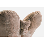 Дизайнерское плюшевое кресло в форме руки бежевое Poltronova Joe Plush Dove Grey варинант исполнения - 1 | Loft Concept в Грозном