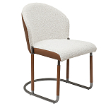 Стул мягкий с обивкой из рогожки и экокожи Contrasting Performance варинант исполнения - 5 | Loft Concept в Грозном