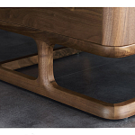 Прикроватный деревянный столик с 2-мя ящиками Moon Walnut Furniture варинант исполнения - 6 | Loft Concept в Грозном