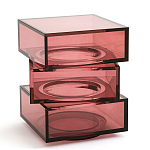 Стол журнальный в форме кубов Acrylic Furniture Lumina Crimson Clarity варинант исполнения - 1 | Loft Concept в Грозном