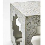 Приставной столик с перламутром Bone Inlay Side Table Floral Design варинант исполнения - 3 | Loft Concept в Грозном