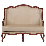 Диван двухместный из натурального бука бежевый Solid Luxury варинант исполнения - 1 | Loft Concept в Грозном