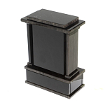 Часы настольные черные из натурального камня Обсидиан Stone Clock варинант исполнения - 3 | Loft Concept в Грозном