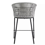 Стул барный с декоративным плетением на спинке и подлокотниках Chair Weave варинант исполнения - 4 | Loft Concept в Грозном